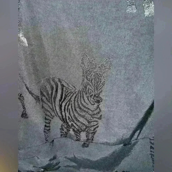 ZARA Women’s Large Zebra BLACK STRAPPY MINI DRESS RUCHED SIDE IRRIDESCENT ZEBRAS - Picture 2 of 12